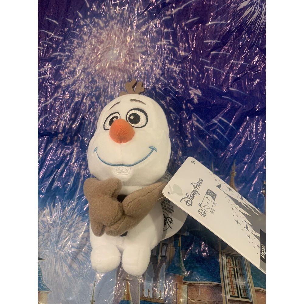 2025 Disney Parks Olaf Frozen Snowman Plush Bag‎ Huggers Magnet Pal NWT